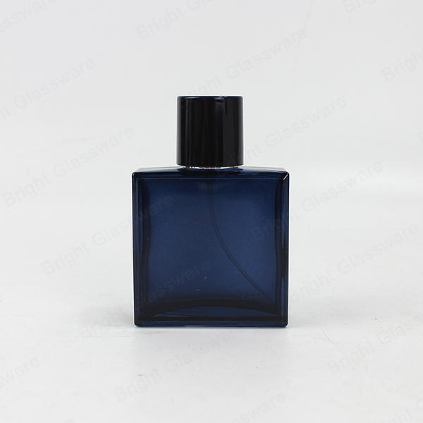 Factory-Made Support Logo Luxury Square Glass Perfume Bottle With Custom Lid