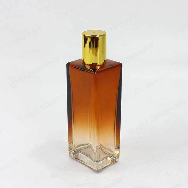 Factory Wholesale Black Blue Amber Refillable Glass Perfume Bottle For Personal Care