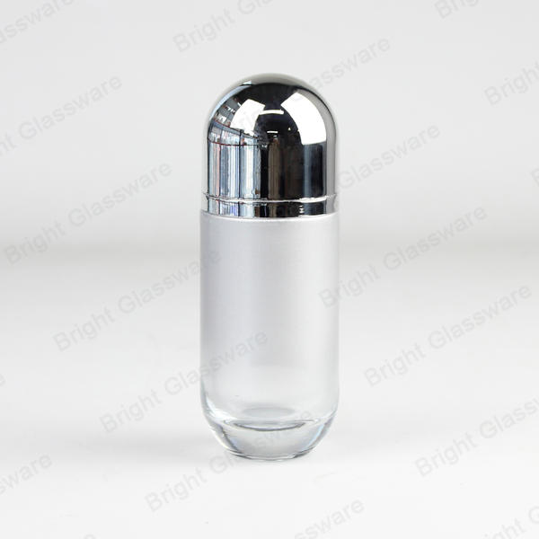 Hot Sale Luxury Silver Portable Refillable Glass Perfume Bottles With Spray Cap