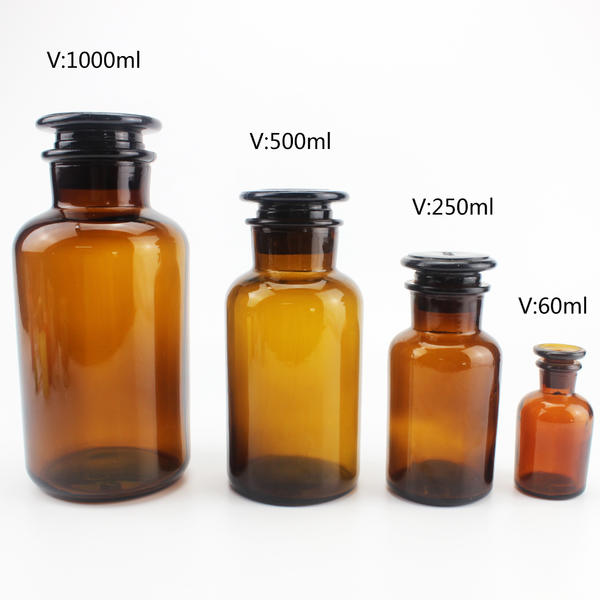 High Quality Amber Glass Reed Diffuser Bottle With Rubber plug For Fresh Air