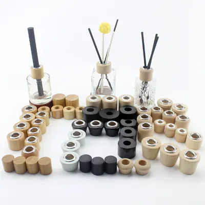 Factory Wholesale Wood Bamboo Metal Plastic Reed Diffuser Bottle Lid 
