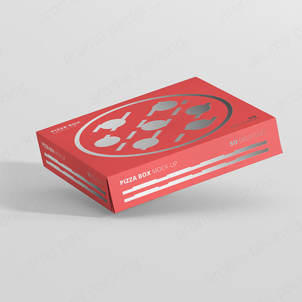High Quality Thin Red Pizza Box Packaging For Any Non-Liquid Item that Fits The Size
