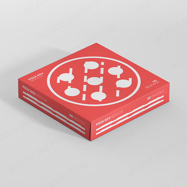 High Quality Thin Red Pizza Box Packaging For Any Non-Liquid Item that Fits The Size