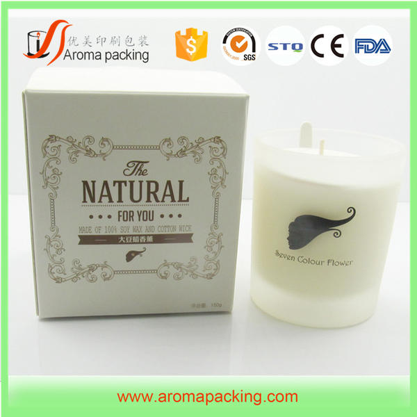 Luxury And Elegant Black Candle Jar Box Packaging For Gifts,Spport Customization