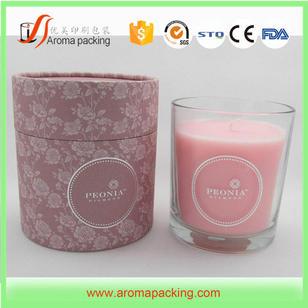High Quality Multi-Color Simple And Lovely Candle Jar Box Packaging For Gifts