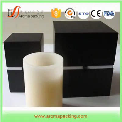 Wholesale Luxury Custom Size Black Pink Red Candle Jar Box Packaging For Small Gifts