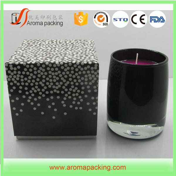 Wholesale Luxury Custom Size Black Pink Red Candle Jar Box Packaging For Small Gifts