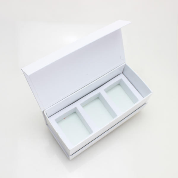 High Quality Custom Logo Hard Paper Black White Foldable Candle Jar Box