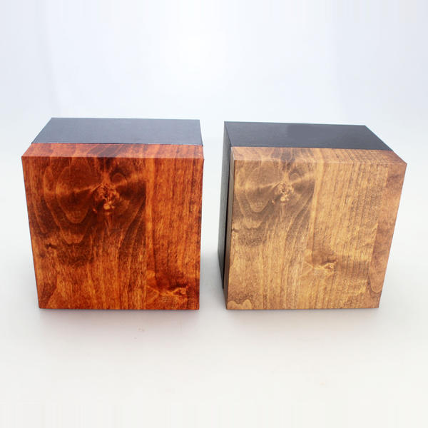 Hot Sales Luxury Black Gift Candle Box With Lid And Wooden Stand