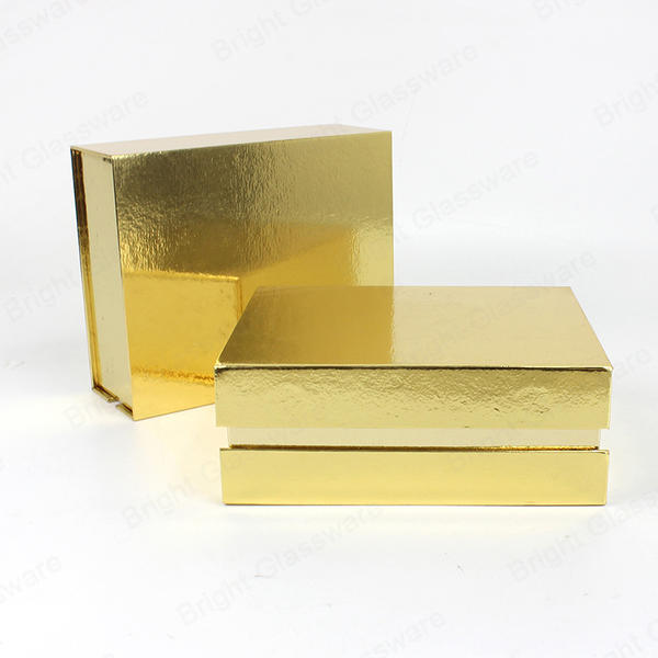 Empty Kraft Paper Luxury Yellow Candle Box Packaging Gift Box For People