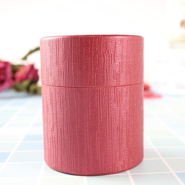 Top Kraft Paper Blue Red Cylindrical Box With Lid,Accept Custom Patterns