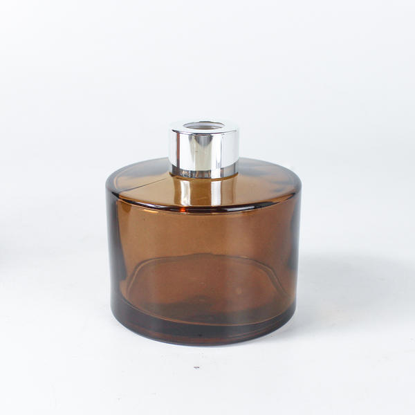 50ml 100ml 150ml 200ml Luxury Round Bottom Amber Clear Round Diffuser Bottle With Metal Lid