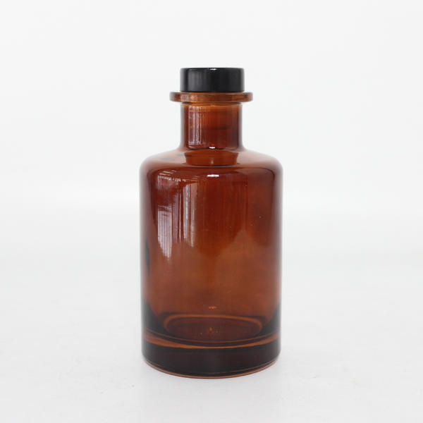 High Quality UV Protection 100ml 150ml 200ml Glass Amber Round Diffuser Bottle