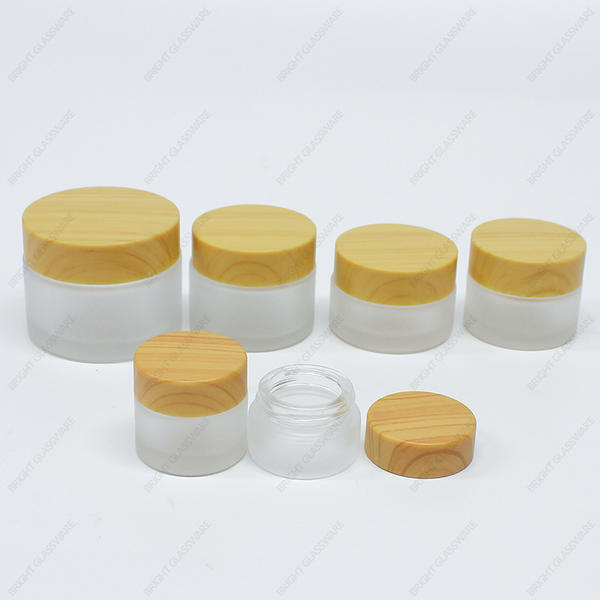 Hot Sale 10ml 15ml 20ml 30ml 50ml Round Frosted Cream Jar With Lid
