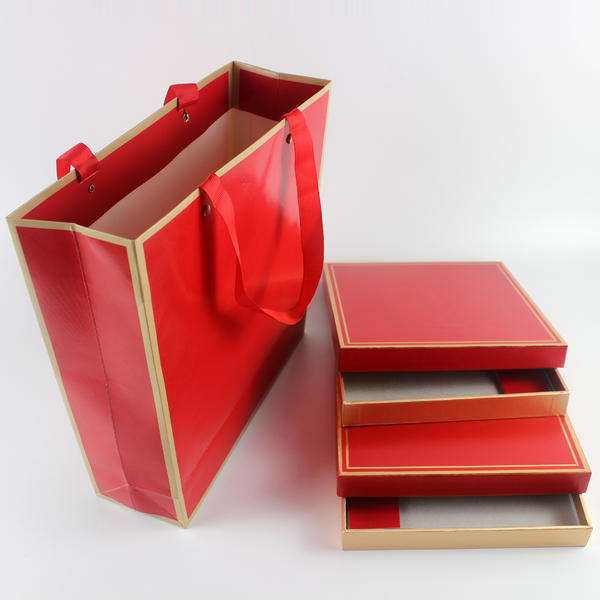 High-End Luxury Red Joyful Delicate Gift Box For Holiday And Birthday Gifts