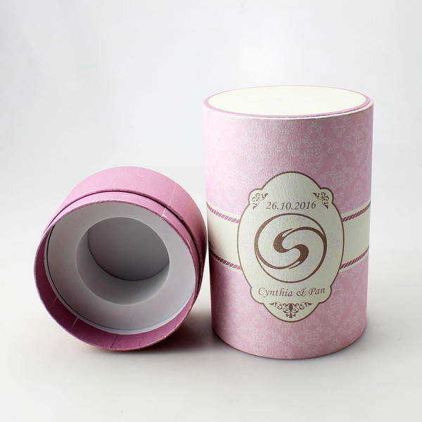 Delicate Custom Size Luxury Cylindrical Gift Box With Llid For Present,Brithday,Wedding