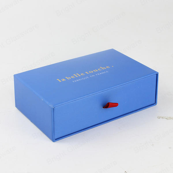 Large Gift Box With Lid Luxury Blue Gift Boxes Wholesale Custom Pattern