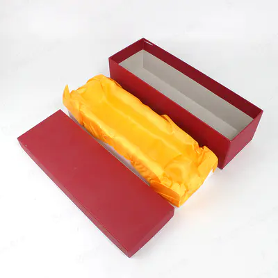 Luxury Custom Size Rigid Paper Red Gift Boxes Wholesale With Lid
