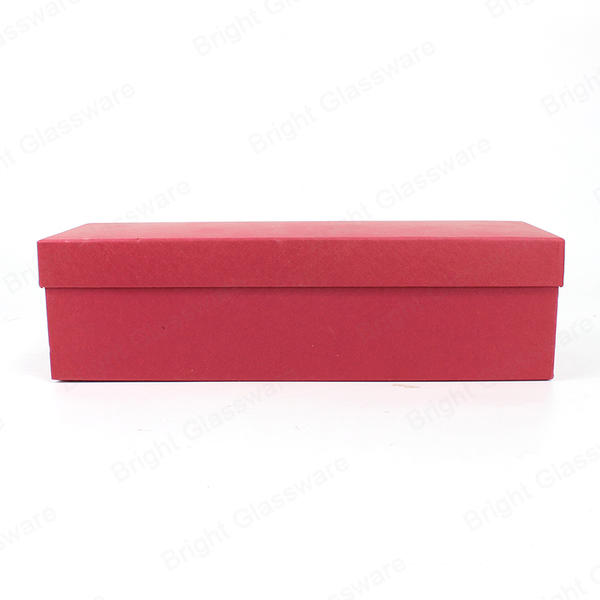 Luxury Custom Size Rigid Paper Red Gift Boxes Wholesale With Lid