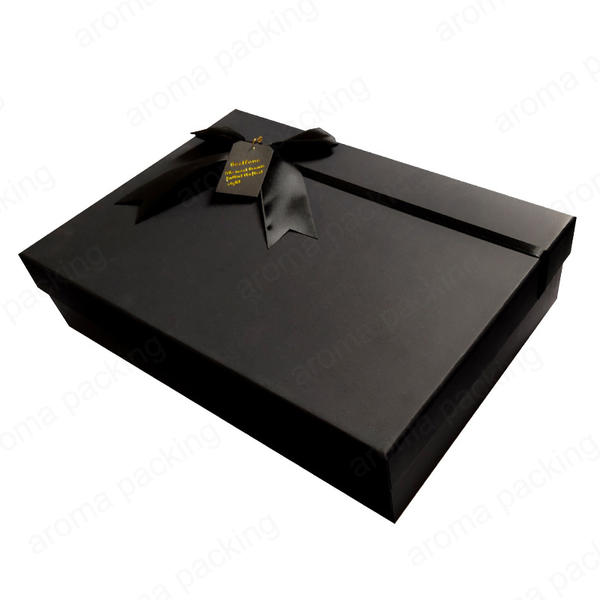 Luxury Black Pink Delicate Gift Box With Ribbon,Custom Size,For Vital Gifts