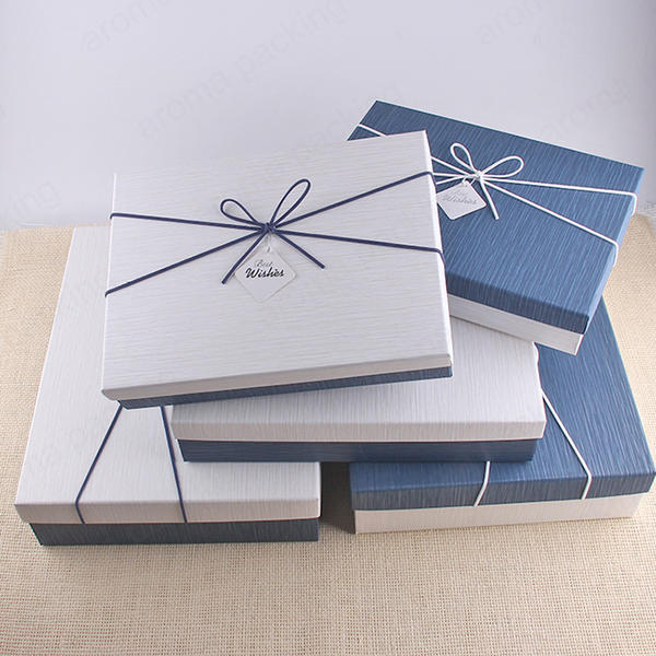 Delicate Gift Boxes Wholesale With Stripes And Ribbon,Accept Custom