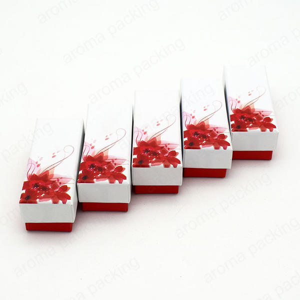 High Quality Flower Pattern Red White Gift Boxes Wholesale For Small Gifts