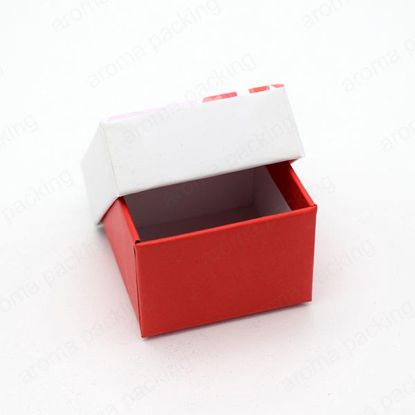 Luxury Jewellery Box Red Gift Boxes Wholesale With White Lid Custom Logo For Present