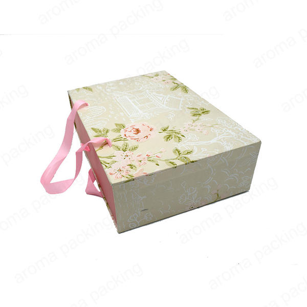 The New Custom Pattern Drawer Box Luxury Beige Pink Gift Boxes Wholesale