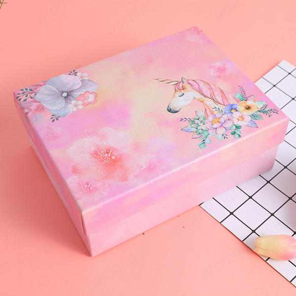 Cartoon Elements Luxury Pink White Gift Boxes Wholesale For Christmas Halloween