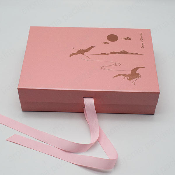 Cartoon Elements Custom Pattern Pink Gift Boxes Wholesale With Magnetic Tape