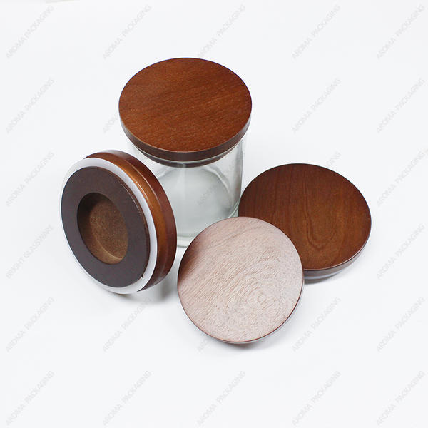 Luxury Round Harmless MDF Wooden Lid For Candle Jar Other Decoration