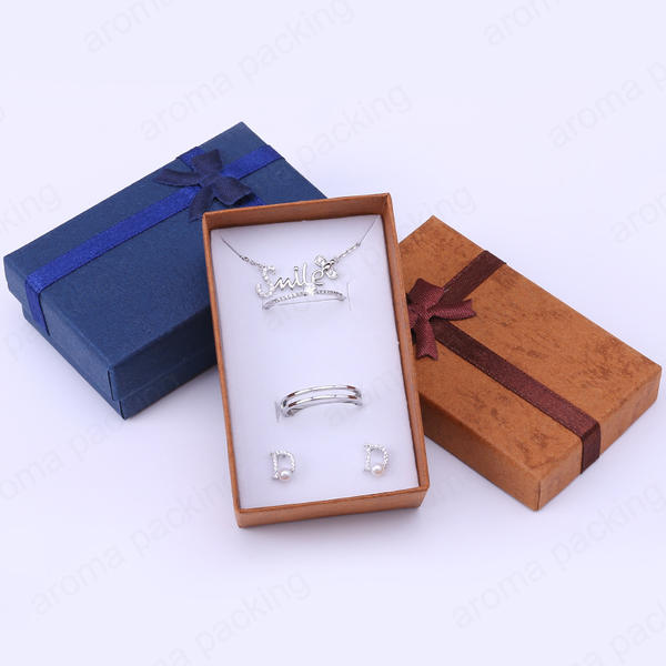 Luxury Custom Color Square Jewellery Gift Box Supplier With Ribbon For Elegant Gifts