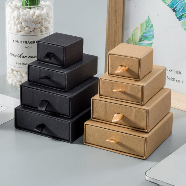 High Quality Drawer Box Black Brown Luxury Jewelry Box Packaging For Festivals,Christmas