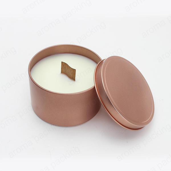Wholesale Black White Rose Gold Tinplate Jar With Lid For Candle Making