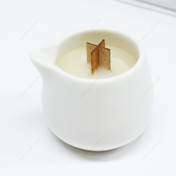 Wholesale Luxury White Ceramic Candle Jar Custom Size For Candle Making