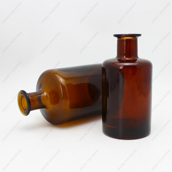 Wholesale Luxury UV Protection Amber Clear Glass Diffuser Bottle Custom Size
