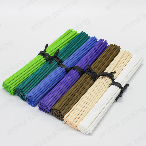 High Quality Cylindrical Shape Red Green Blue Natural Rattan Reed Fiber Stick For DIffuser