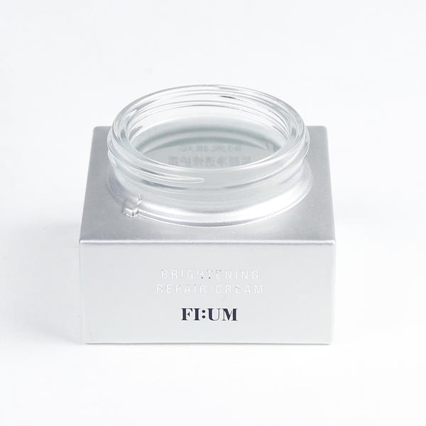 Hot Sale Square Round Custom Logo Glass Cream Jar WIth Liner For Skincare