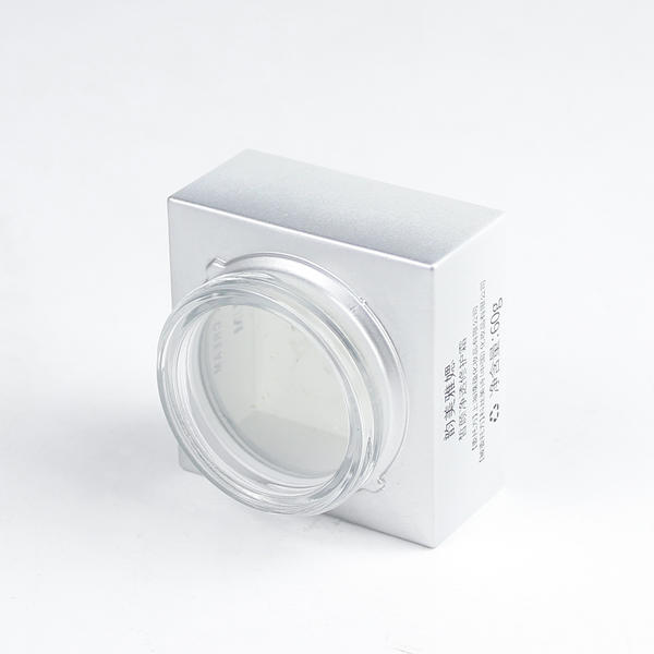 Hot Sale Square Round Custom Logo Glass Cream Jar WIth Liner For Skincare