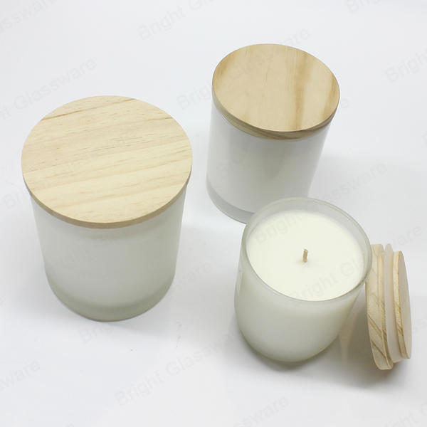 Wholesale Custom Logo Pattern Round Candle Wooden Lid Pine Wood For Candle Making