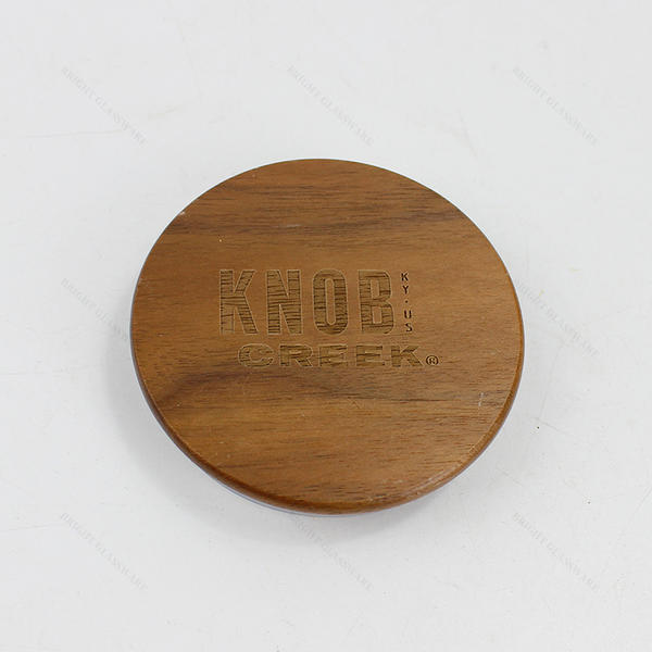 High Quality Dark Colors Candle Wooden Lid Round Waterproof Wood Lid For Candle Jar