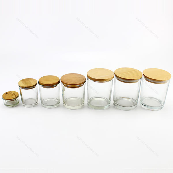 異なったサイズの蝋燭の瓶のための良質の円形の竹のふたの注文の直径
