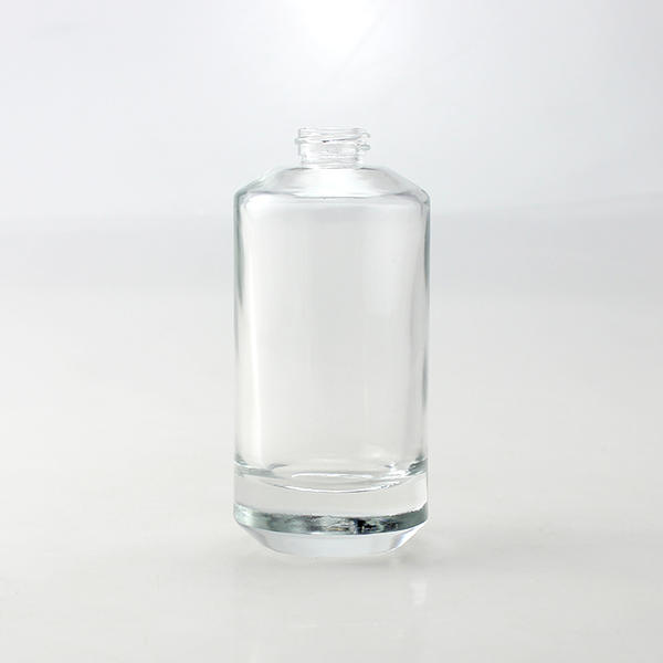 Factory Made Round 30ml 50ml 100ml Clear Glass Perfume Bottle With Metal Cap