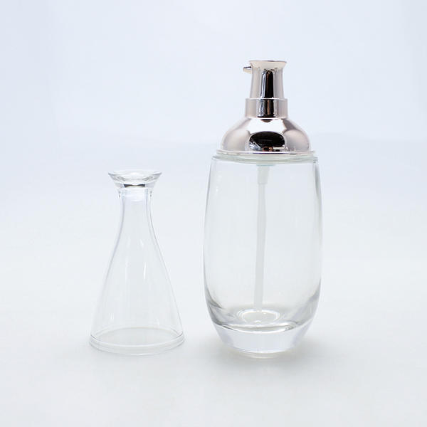 Free Sample For Custom Shape Round Clear 30ml 50ml 100ml Glass Perfume Bottle
