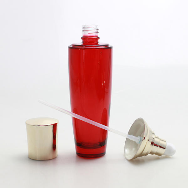Free Sample For Red Round 30ml 50ml 100ml Glass Perfume Bottle With Cap For Skin