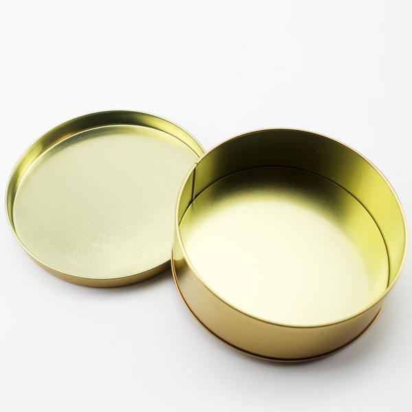 Free Sample Gold Round TInplate Jar 4oz 6oz 8oz With Lid For Candle Making