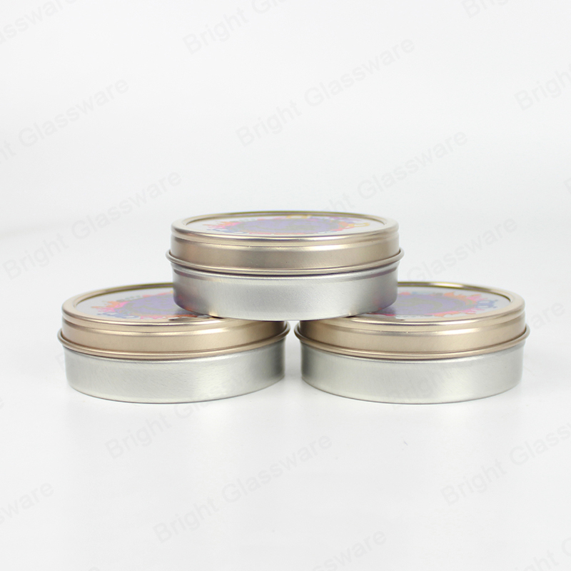 Free Sample Custom Pattern 4oz 6oz 8oz 12oz 16oz Tinplate Jar For Candle