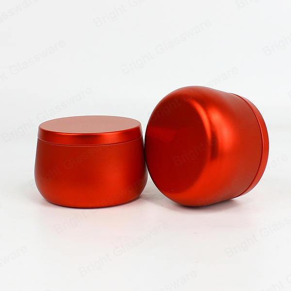Free Sample Red Yellow Green Top Aluminum Round Tinplate Jar With Lid