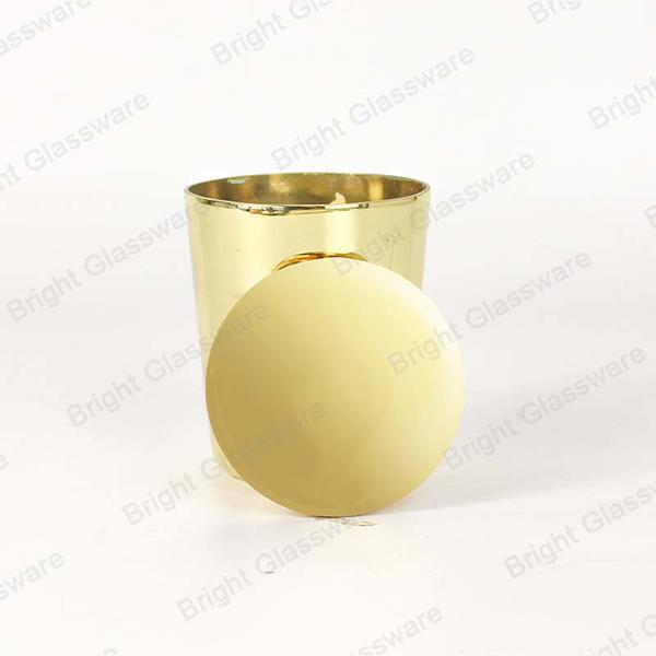 蝋燭のための鉄が付いている良質の円形の金のカスタム単語のロゴの蝋燭のふた