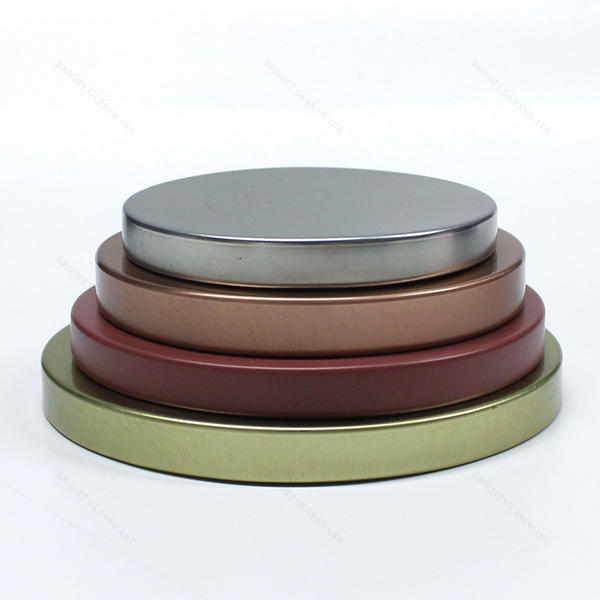 Free Sample Black White Pink Red Multicolor Round Candle Lids For Candle Jar